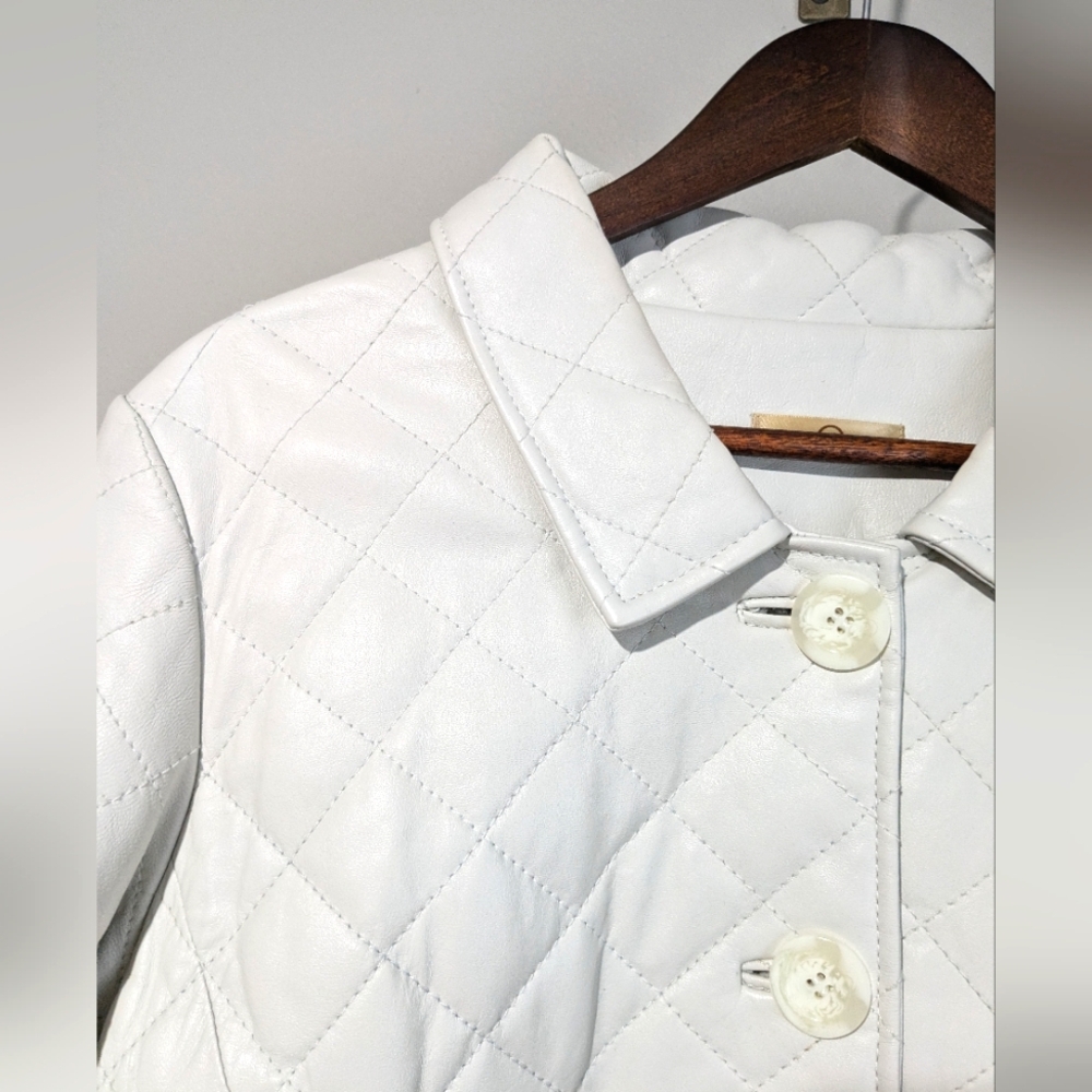 Wilsons Leather White Quilted Jacket - Picture 6 of 16